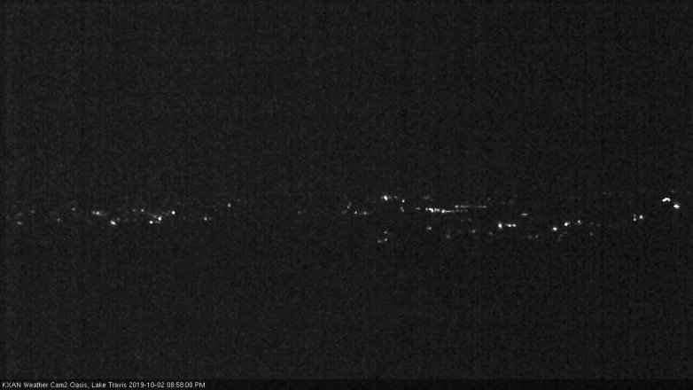 Lake Travis webcam, October 2, 2019 8:00 PM CT