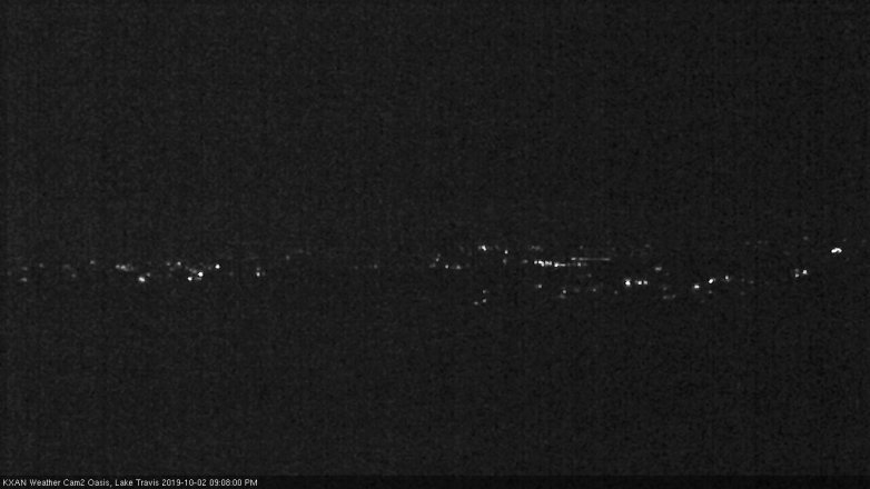 Lake Travis webcam, October 2, 2019 8:10 PM CT
