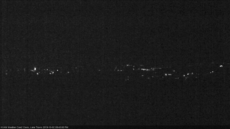 Lake Travis webcam, October 2, 2019 8:45 PM CT