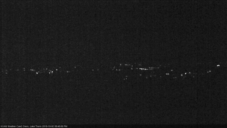 Lake Travis webcam, October 2, 2019 8:50 PM CT