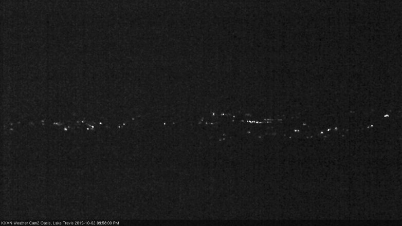 Lake Travis webcam, October 2, 2019 9:00 PM CT
