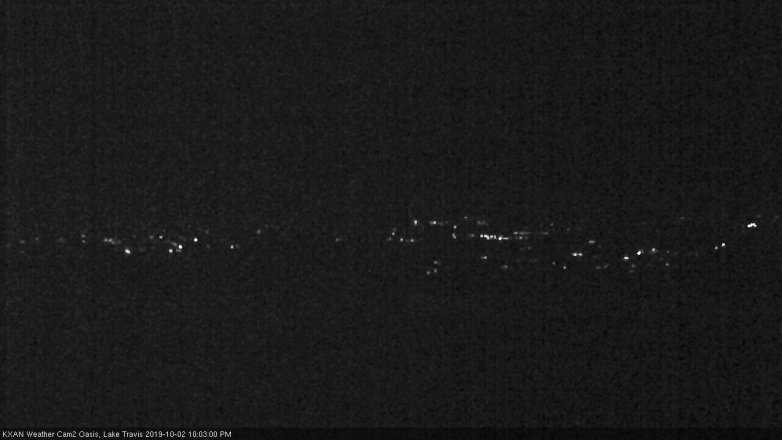 Lake Travis webcam, October 2, 2019 9:05 PM CT