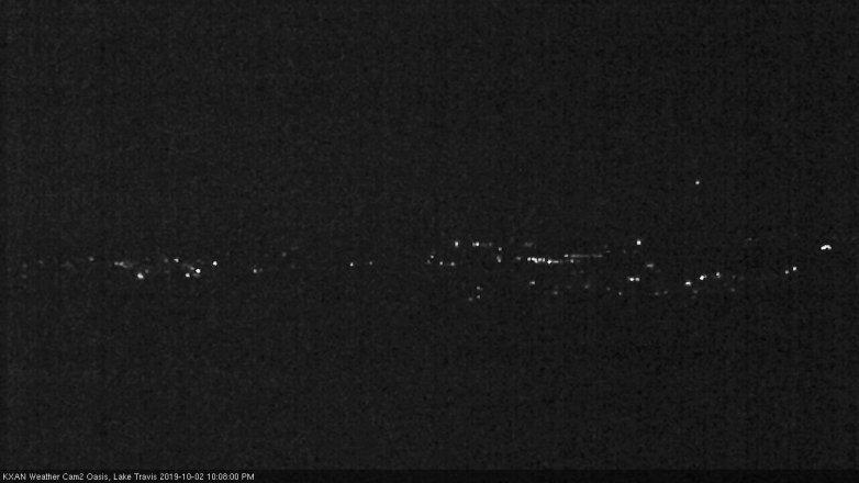 Lake Travis webcam, October 2, 2019 9:10 PM CT