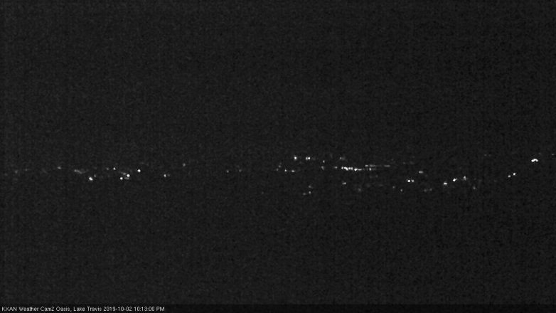 Lake Travis webcam, October 2, 2019 9:15 PM CT