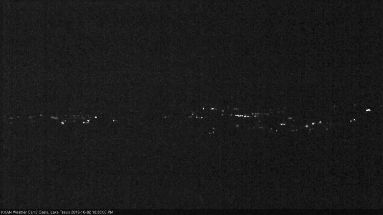 Lake Travis webcam, October 2, 2019 9:35 PM CT