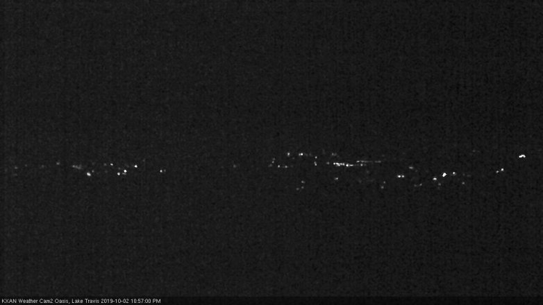 Lake Travis webcam, October 2, 2019 10:00 PM CT