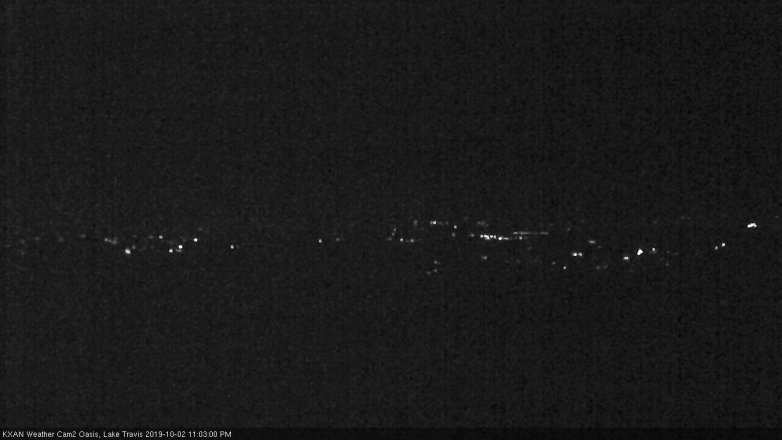 Lake Travis webcam, October 2, 2019 10:05 PM CT