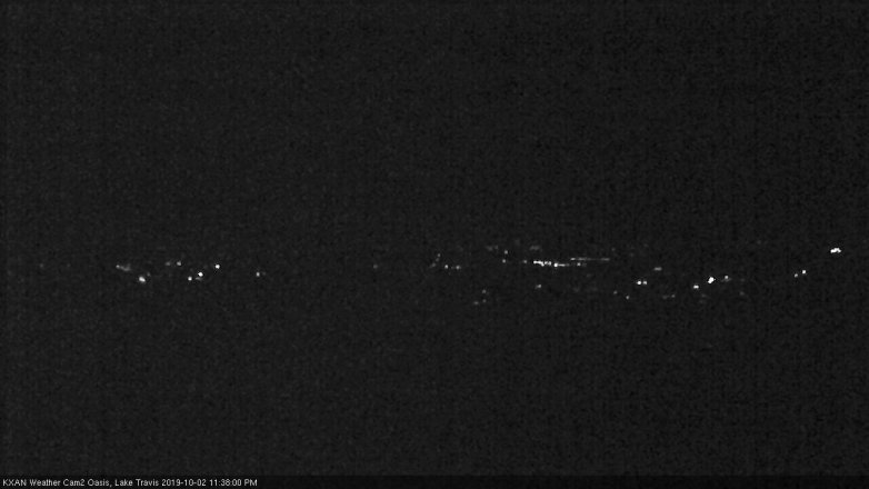 Lake Travis webcam, October 2, 2019 10:40 PM CT