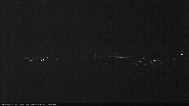 Lake Travis webcam, October 2, 2019 10:50 PM CT