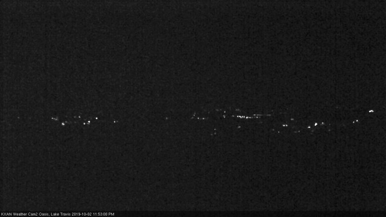 Lake Travis webcam, October 2, 2019 10:55 PM CT