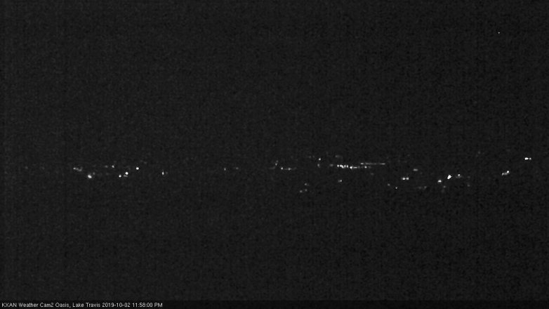 Lake Travis webcam, October 2, 2019 11:00 PM CT