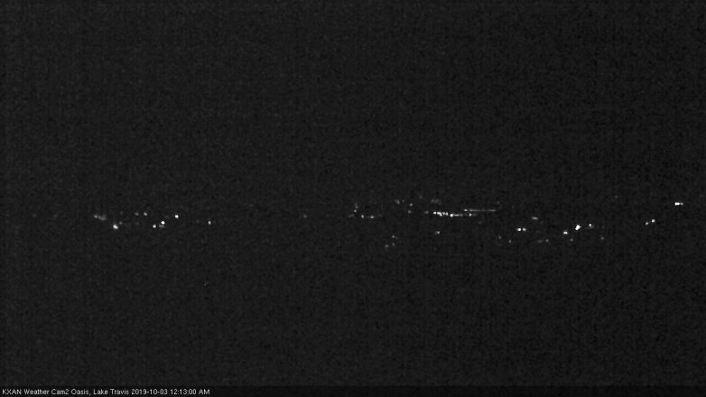 Lake Travis webcam, October 2, 2019 11:15 PM CT