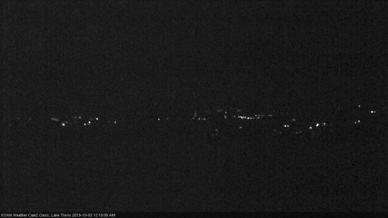 Lake Travis webcam, October 2, 2019 11:20 PM CT