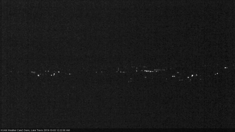 Lake Travis webcam, October 2, 2019 11:25 PM CT