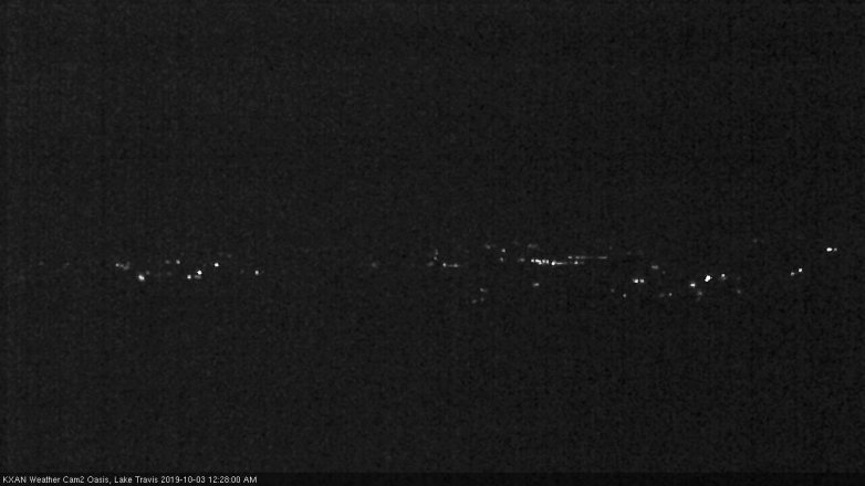 Lake Travis webcam, October 2, 2019 11:30 PM CT