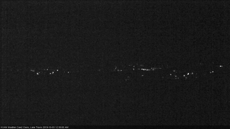 Lake Travis webcam, October 2, 2019 11:40 PM CT