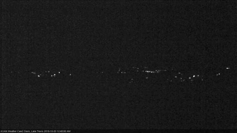 Lake Travis webcam, October 2, 2019 11:50 PM CT