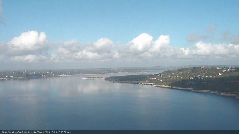 Lake Travis webcam, October 3, 2019 9:05 AM CT
