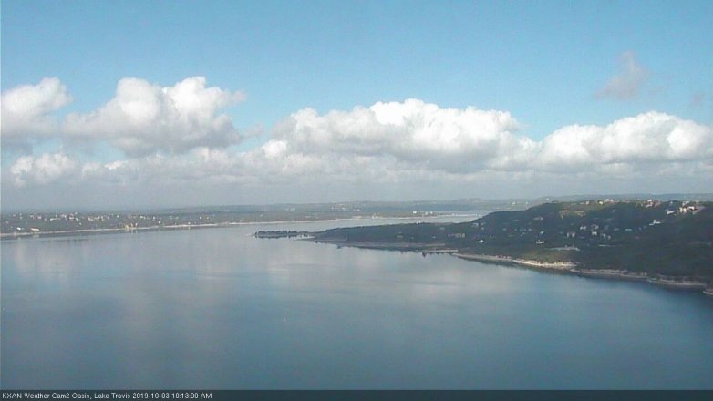 Lake Travis webcam, October 3, 2019 9:15 AM CT