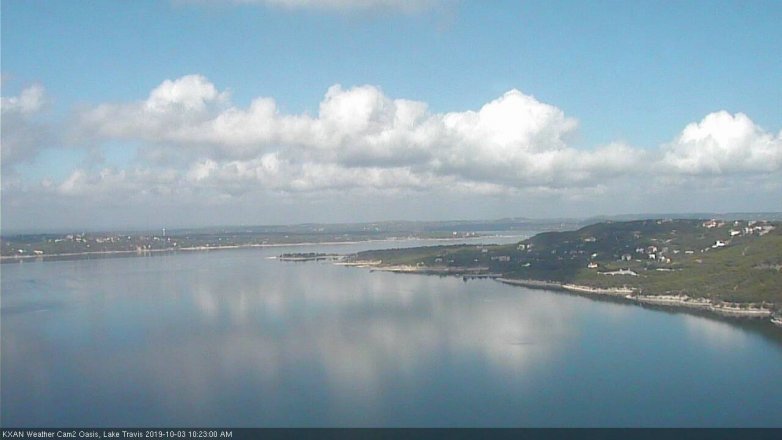 Lake Travis webcam, October 3, 2019 9:25 AM CT