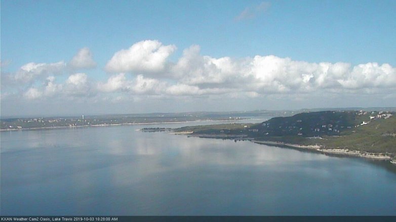 Lake Travis webcam, October 3, 2019 9:30 AM CT