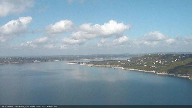 Lake Travis webcam, October 3, 2019 9:50 AM CT