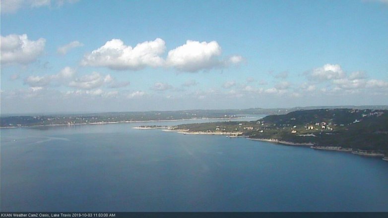 Lake Travis webcam, October 3, 2019 10:05 AM CT