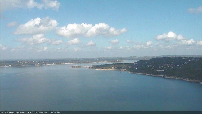 Lake Travis webcam, October 3, 2019 10:10 AM CT