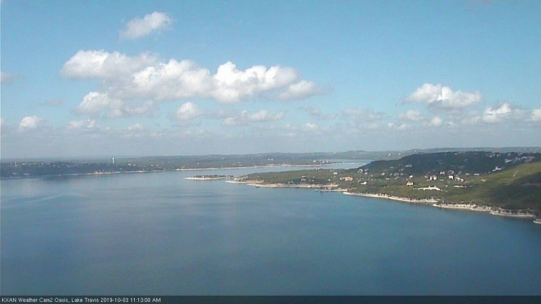 Lake Travis webcam, October 3, 2019 10:15 AM CT
