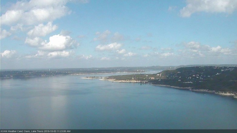 Lake Travis webcam, October 3, 2019 10:25 AM CT