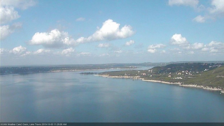 Lake Travis webcam, October 3, 2019 10:30 AM CT