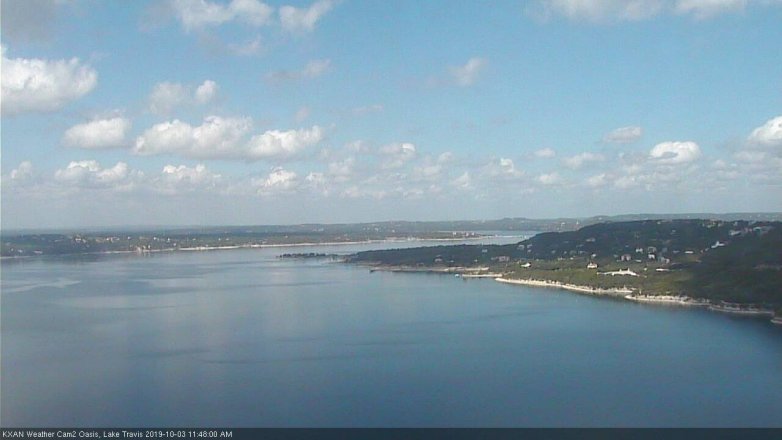 Lake Travis webcam, October 3, 2019 10:50 AM CT