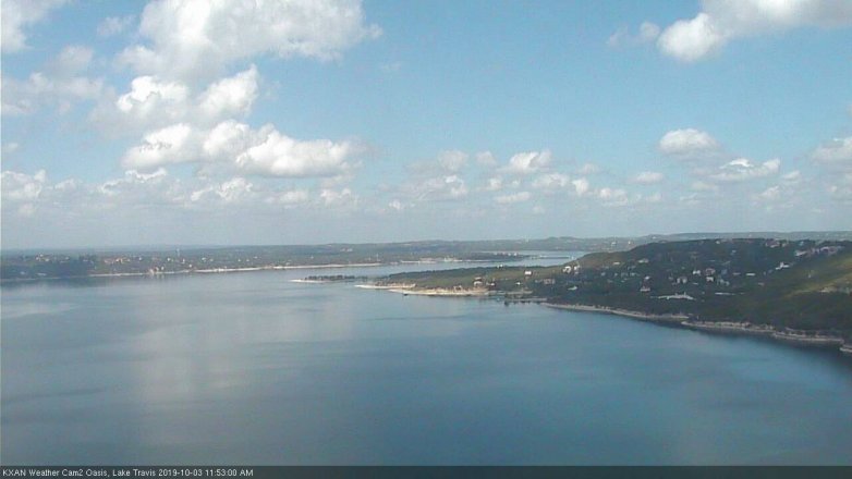 Lake Travis webcam, October 3, 2019 10:55 AM CT