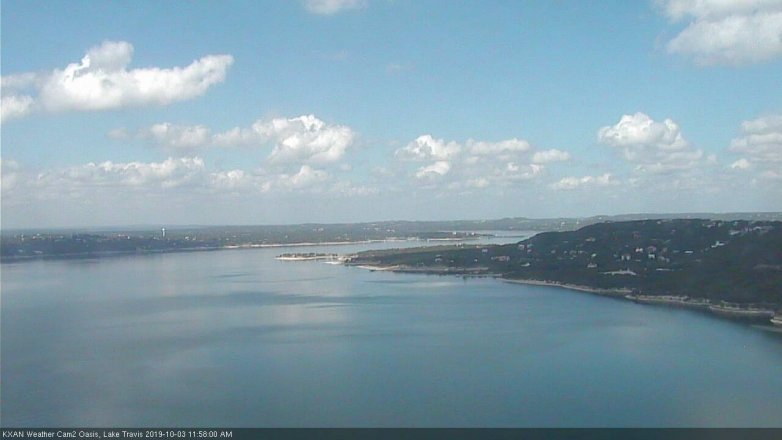 Lake Travis webcam, October 3, 2019 11:00 AM CT