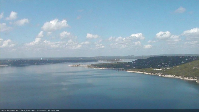 Lake Travis webcam, October 3, 2019 11:05 AM CT