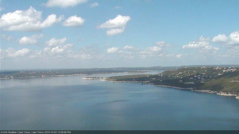 Lake Travis webcam, October 3, 2019 11:10 AM CT