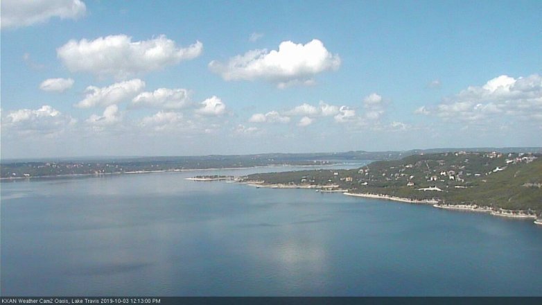 Lake Travis webcam, October 3, 2019 11:15 AM CT