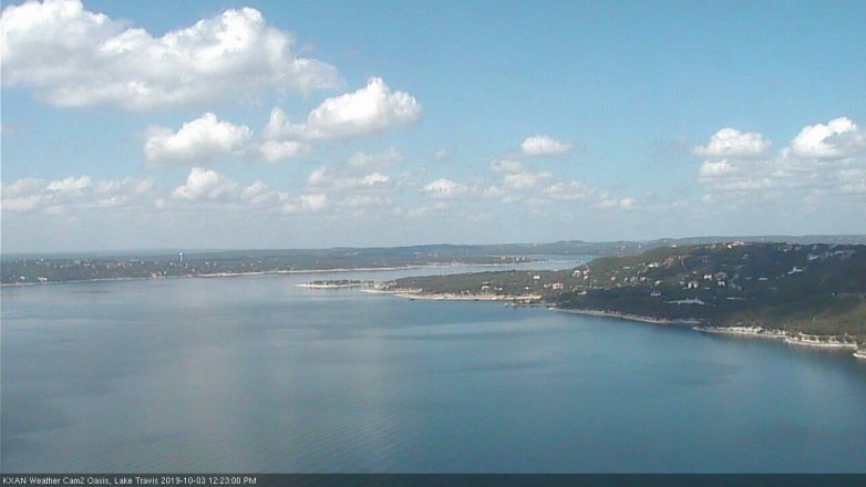 Lake Travis webcam, October 3, 2019 11:25 AM CT