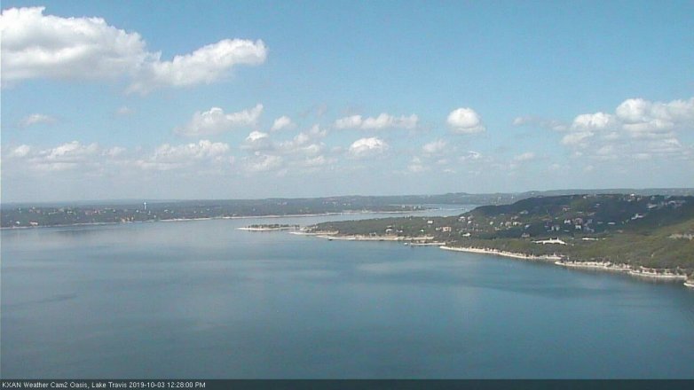 Lake Travis webcam, October 3, 2019 11:30 AM CT