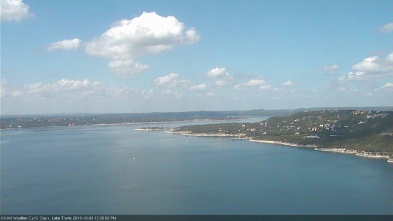 Lake Travis webcam, October 3, 2019 11:40 AM CT