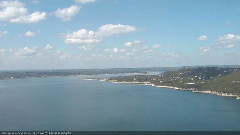 Lake Travis webcam, October 3, 2019 11:50 AM CT