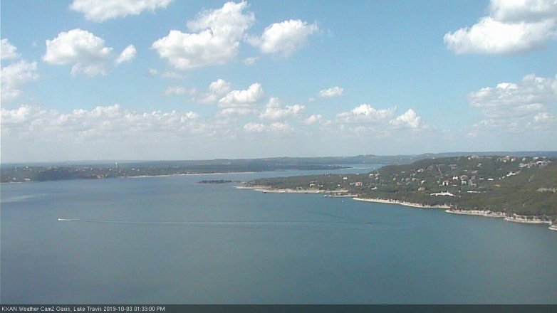 Lake Travis webcam, October 3, 2019 12:35 PM CT
