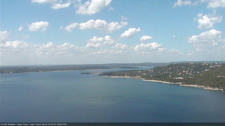 Lake Travis webcam, October 3, 2019 12:40 PM CT