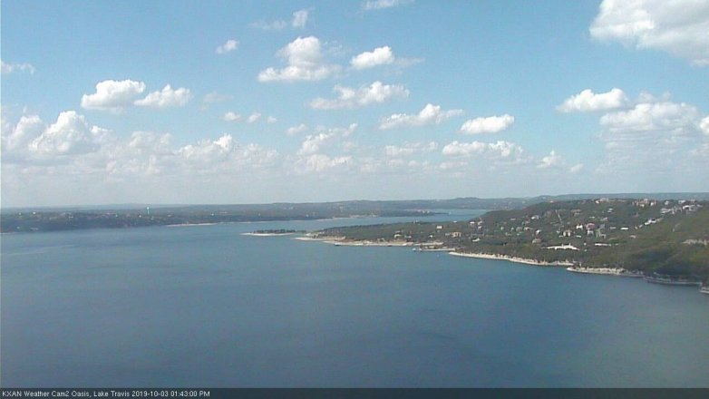 Lake Travis webcam, October 3, 2019 12:45 PM CT