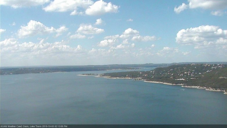 Lake Travis webcam, October 3, 2019 1:15 PM CT