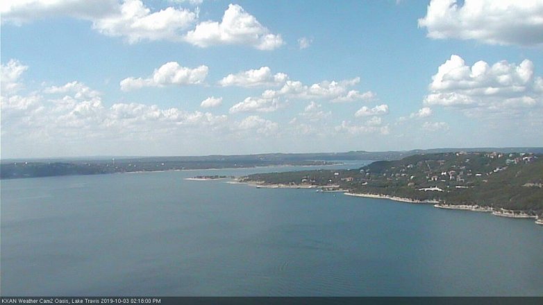 Lake Travis webcam, October 3, 2019 1:20 PM CT
