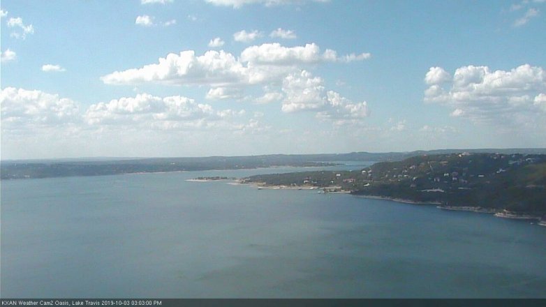 Lake Travis webcam, October 3, 2019 2:05 PM CT