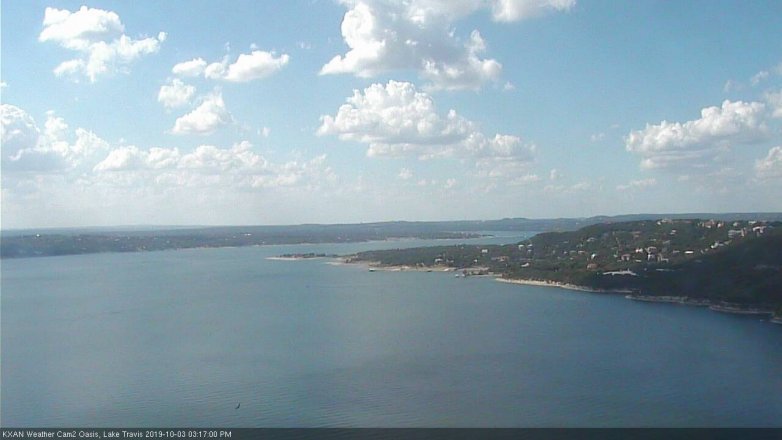 Lake Travis webcam, October 3, 2019 2:20 PM CT