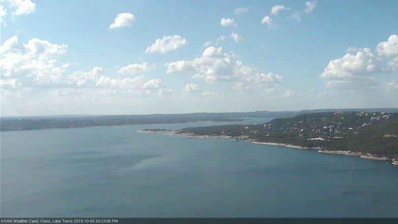 Lake Travis webcam, October 3, 2019 2:25 PM CT