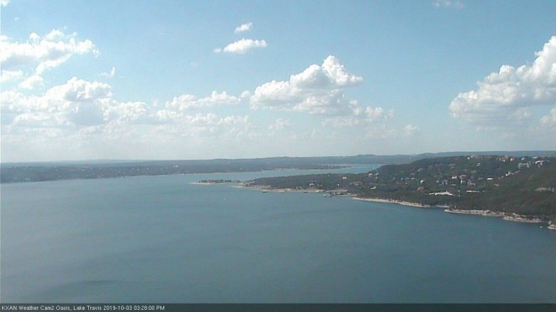 Lake Travis webcam, October 3, 2019 2:30 PM CT